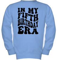 In My Fifth Birthday Era Birthday Shirt Kids Tee, Hoodie, Sweatshirt