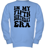In My Fifth Birthday Era Birthday Shirt Kids Tee, Hoodie, Sweatshirt