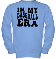 In My Baseball Era Sports Shirt Kids Fleece Pullover Sweatshirt