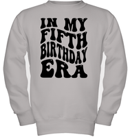 In My Fifth Birthday Era Birthday Shirt Kids Tee, Hoodie, Sweatshirt