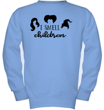 Hocus Pocus I Smell Children Kids Fleece Pullover Sweatshirt