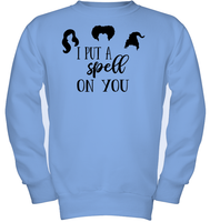 Hocus Pocus I Put A Spell on You Kids Fleece Pullover Sweatshirt