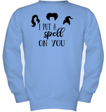 Hocus Pocus I Put A Spell on You Kids Fleece Pullover Sweatshirt