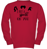 Hocus Pocus I Put A Spell on You Kids Fleece Pullover Sweatshirt