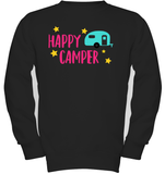 Happy Camper Kids Fleece Pullover Sweatshirt