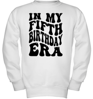 In My Fifth Birthday Era Birthday Shirt Kids Tee, Hoodie, Sweatshirt