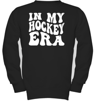 In My Hockey Era Sports Shirt Kids Fleece Pullover Sweatshirt