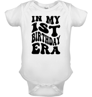 In My 1st Birthday Era Birthday Shirt Baby Onesie