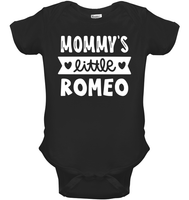 Mommy's Little Romeo Valentines Baby Onesie