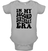 In My Second Birthday Era Birthday Shirt Baby Onesie