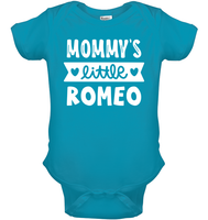Mommy's Little Romeo Valentines Baby Onesie