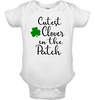 Cutest Clover in the Patch St. Patrick’s Day Kids Shirt, Baby Onesie, Sweatshirt