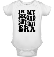 In My Second Birthday Era Birthday Shirt Baby Onesie