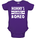 Mommy's Little Romeo Valentines Baby Onesie