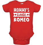 Mommy's Little Romeo Valentines Baby Onesie