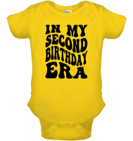 In My Second Birthday Era Birthday Shirt Baby Onesie