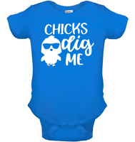 Chicks Dig Me Easter Shirt Baby Onesie