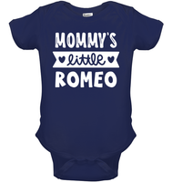 Mommy's Little Romeo Valentines Baby Onesie