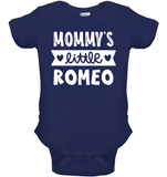 Mommy's Little Romeo Valentines Baby Onesie