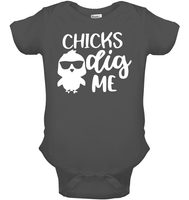 Chicks Dig Me Easter Shirt Baby Onesie