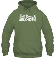First Downs & Touchdowns Shirt - Score Big in Style! Unisex Heavyweight Pullover Hoodie