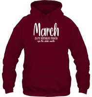 March Birthday Month Unisex Heavyweight Pullover Hoodie
