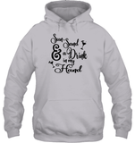 Sun Sand & A Drink In My Hand Bachelorette Unisex Heavyweight Pullover Hoodie For Women
