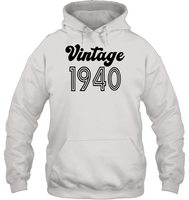 1940 Retro Vintage Birth Year Blast Unisex Heavyweight Pullover Hoodie