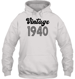 1940 Retro Vintage Birth Year Blast Unisex Heavyweight Pullover Hoodie