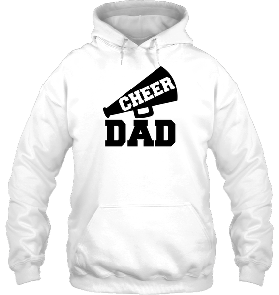 Cheer Dad With Megaphone Unisex Heavyweight Pullover Hoodie