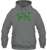 Lucky St Patrick's Day Shirt Unisex Heavyweight Pullover Hoodie