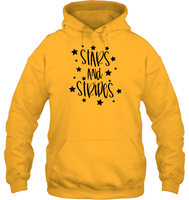 Stars And Stripes 4th Of July Shirt Unisex Heavyweight Pullover Hoodie