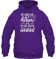 Sparkler Kisses 4th Of July Shirt Unisex Heavyweight Pullover Hoodie