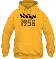 1958 Retro Vintage Birth Year Blast Unisex Heavyweight Pullover Hoodie