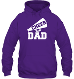 Cheer Dad With Megaphone Unisex Heavyweight Pullover Hoodie