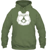 Cool Grizzly Bear Shirt Unisex Heavyweight Pullover Hoodie