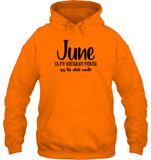June Birthday Month Unisex Heavyweight Pullover Hoodie