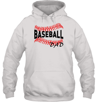 Baseball Dad Shirt, Long Sleeve, Hoodie, and Sweatshirt With Baseball Stripes