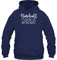 Baseball Mom Shirt Unisex Heavyweight Pullover Hoodie With Baseball Stripes