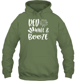 Red White And Booze 4th Of July Shirt Unisex Heavyweight Pullover Hoodie
