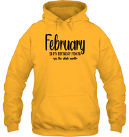February Birthday Month Unisex Heavyweight Pullover Hoodie