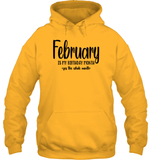 February Birthday Month Unisex Heavyweight Pullover Hoodie