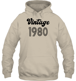 1980 Retro Vintage Birth Year Blast Unisex Heavyweight Pullover Hoodie