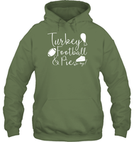 Turkey, Football & Pie Oh My Shirt – The Ultimate Fall Trio Unisex Heavyweight Pullover Hoodie
