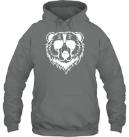 Cool Grizzly Bear Shirt Unisex Heavyweight Pullover Hoodie