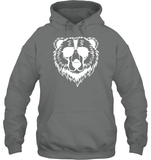 Cool Grizzly Bear Shirt Unisex Heavyweight Pullover Hoodie