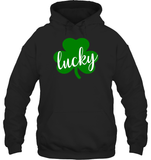 Lucky St Patrick's Day Shirt Unisex Heavyweight Pullover Hoodie