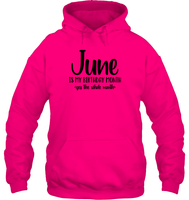 June Birthday Month Unisex Heavyweight Pullover Hoodie