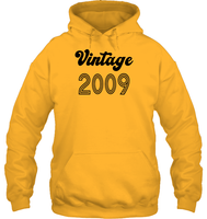 2009 Retro Vintage Birth Year Blast Unisex Heavyweight Pullover Hoodie