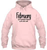 February Birthday Month Unisex Heavyweight Pullover Hoodie